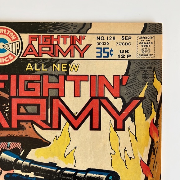 Fightin' Army #128 (1977) #155 (1981) Charlton Comics 1977 Lot of 2 Comics UC - Picture 4 of 12